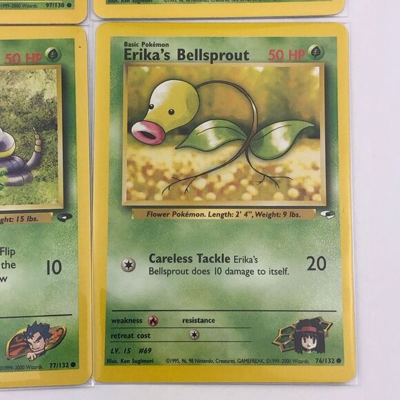 Pokemon Vintage Card Grass Type Lot L - Picture 5 of 10